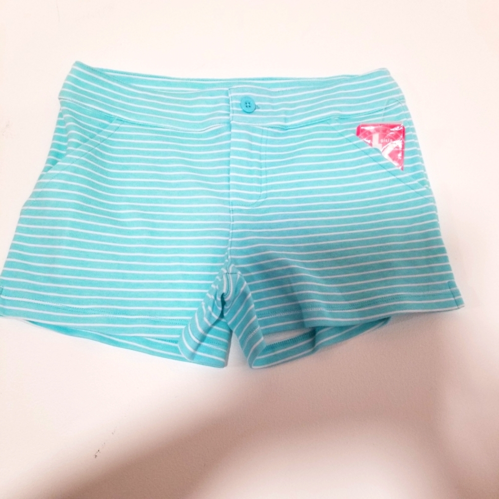 Girls new  J .Khaki aqua xl shorts stripped
